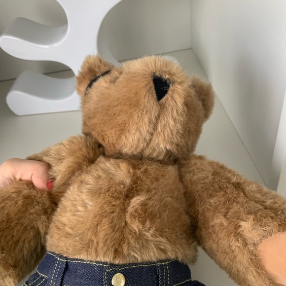 Vintage 2010 Biker VERMONT TEDDY BEAR Authentic Made in Vermont 15 Inches EUC - Picture 15 of 16